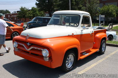 Custom Orange and White Ford Truck Custom Orange and White Ford Truck